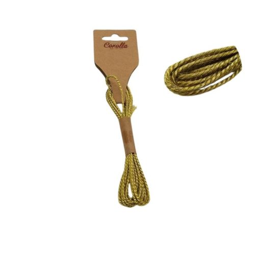 Sodrott zsinor 2mm arany 3m x 10db - OKOSÁR!