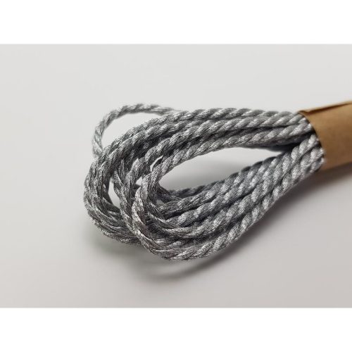 Sodrott zsinor 2mm ezüst 3m x 10db - OKOSÁR!