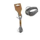 Sodrott zsinor 2mm ezüst 3m x 10db - OKOSÁR!