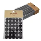 Tépőzár korongok fekete 30db x 12csomag - OKOSÁR!