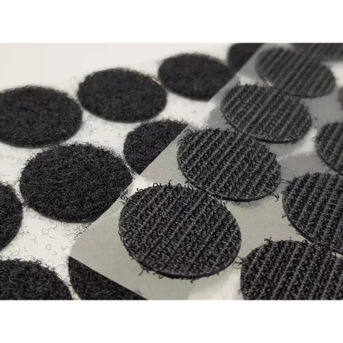 Tépőzár korongok fekete 30db x 12csomag - OKOSÁR!