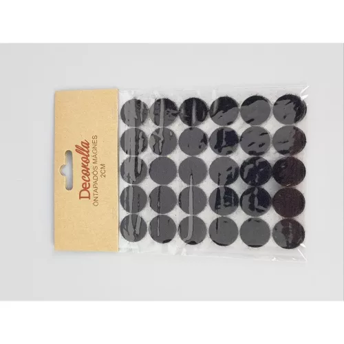 Tépőzár korongok fekete 30db x 12csomag - OKOSÁR!