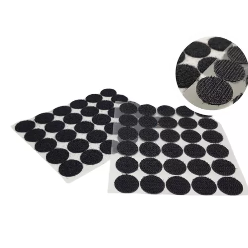 Tépőzár korongok fekete 30db x 12csomag - OKOSÁR!