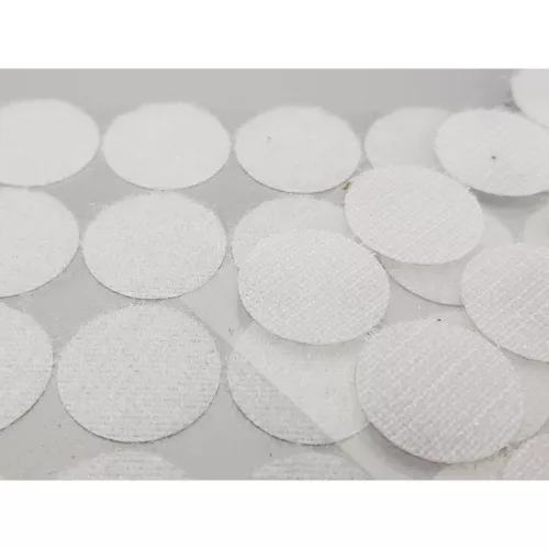 Tépőzár korongok fehér 30db x 12csomag - OKOSÁR!