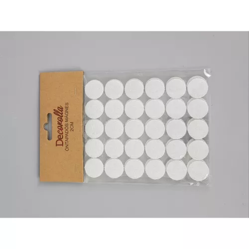 Tépőzár korongok fehér 30db x 12csomag - OKOSÁR!