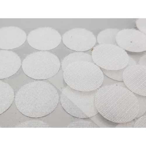 Tépőzár korongok fehér 30db/cs