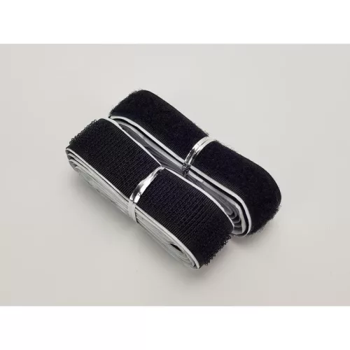 Tépőzár csík 1m - fekete 12db/csomag - OKOSÁR!