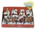 Színes világítós házikó kicsi 12db - OKOS ÁR!