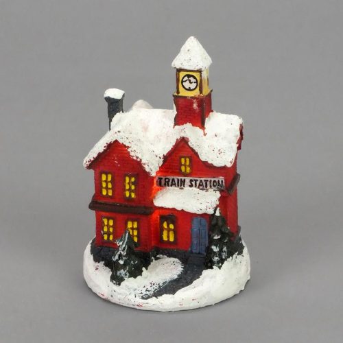 Színes világítós házikó kicsi 1db