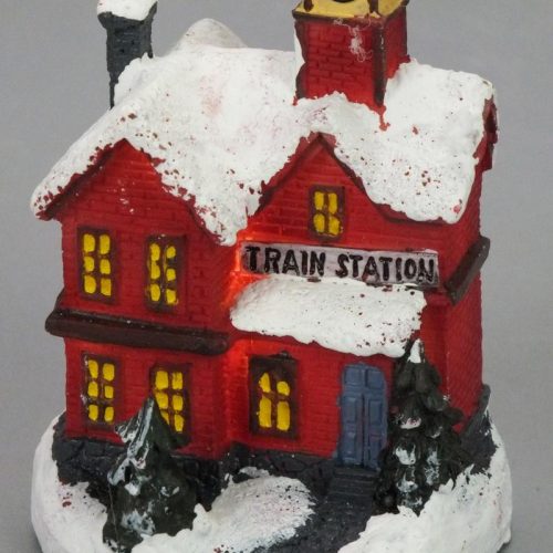 Színes világítós házikó kicsi 1db