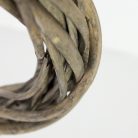 Vessző koszorú szürke 15cm