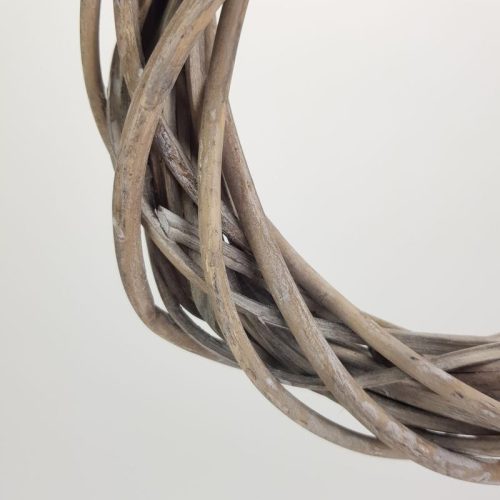 Vessző koszorú szürke 20cm