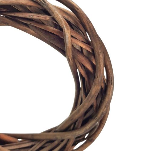 Vessző koszorú barna 20cm