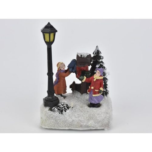 Karácsonyi jelenet led világítással 12db - OKOSÁR!