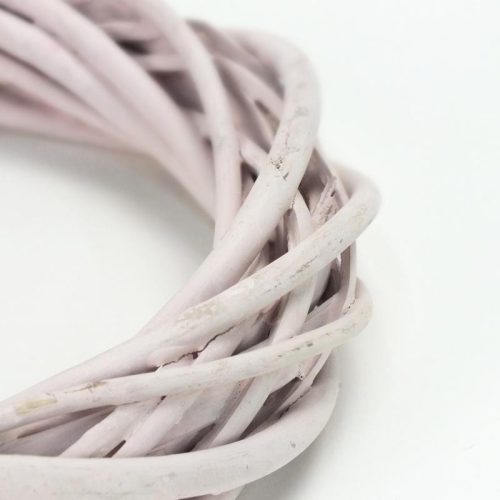 Vessző koszorú pasztell rózsa 20cm