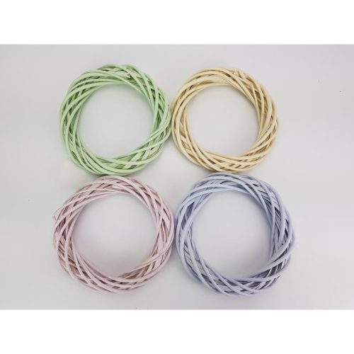 Vessző koszorú pasztell lila 20cm