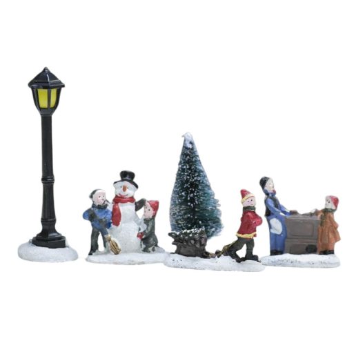 Karácsonyi jelenet 5db/szett