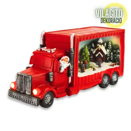 Karácsonyi kamion világítós