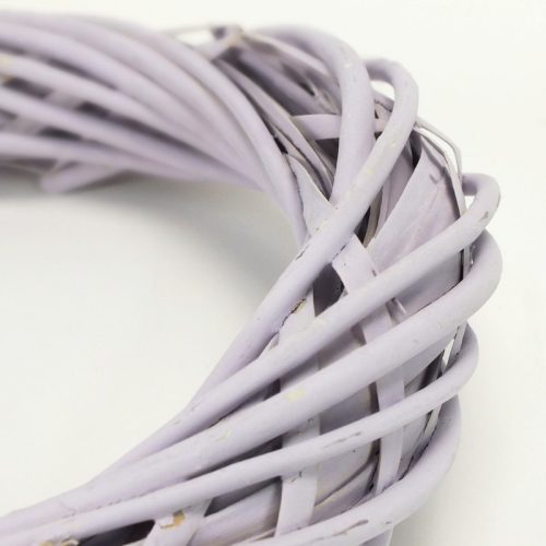 Vessző koszorú pasztell lila 25cm