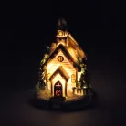 Színes világítós templom kicsi 12db/dob
