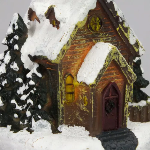 Színes világítós templom kicsi 12db/dob