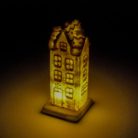 Világítós emeletes mézeskalács ház 1db