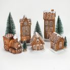 Világítós emeletes mézeskalács ház 1db