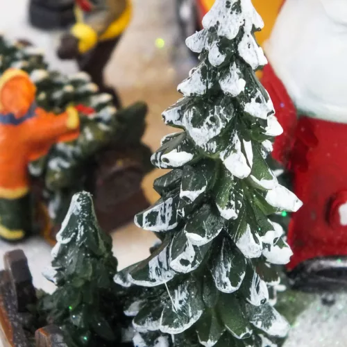 Havas karácsonyfa árus jelenet