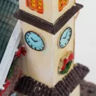 Világítós karácsonyi templom - LED-es téli dísz