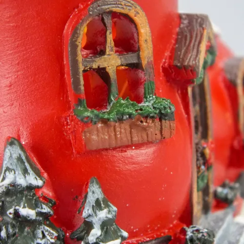 Világítós karácsonyi csizma ház - LED-es téli dekoráció