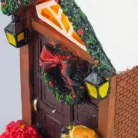 Világítós karácsonyi ajtó dekoráció - LED-es ünnepi dísz