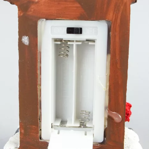 Világítós karácsonyi ajtó dekoráció - LED-es ünnepi dísz