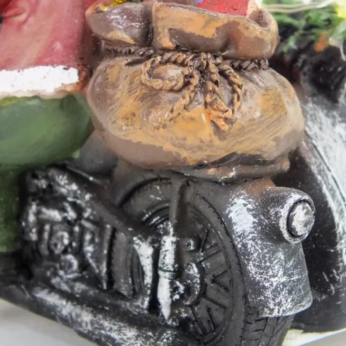 Világítós karácsonyi rénszarvas motoron - LED-es ünnepi dekoráció