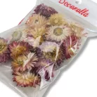 Szalma rózsa rózsaszín 15db/csomag