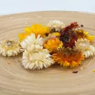 Szalma rózsa narancs 15db/csomag