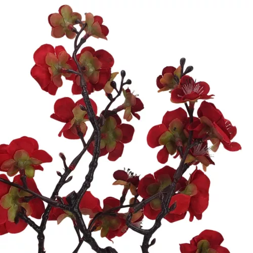 Virágzó ág piros 60cm