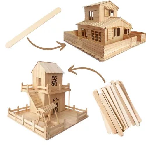 Fa spatula - Nyalókapálcika nyárfából 15cm 50db/csomag