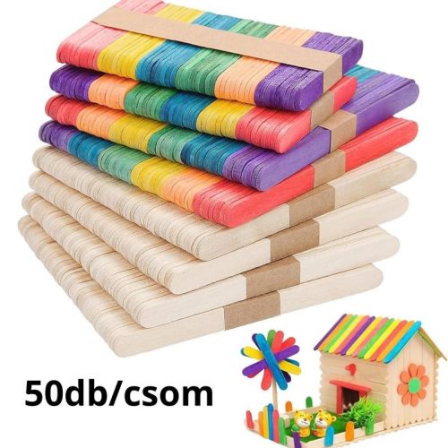 Fa spatula - Nyalókapálcika nyárfából 15cm 50db/csomag