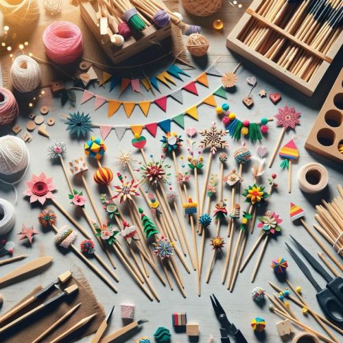 Hurkapálcika vintage fehér 0,5x30cm 45szál/csomag