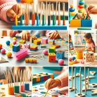 Hurkapálcika vintage fehér 0,5x30cm 45szál/csomag