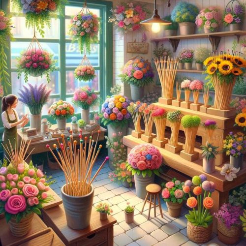 Hurkapálcika vintage fehér 0,5x30cm 45szál/csomag