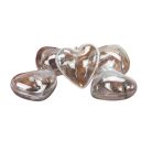 Szív forma szétválasztható műanyag 10cm 5db/cs