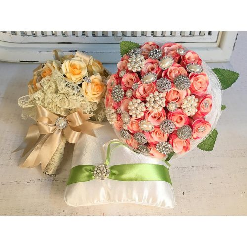 Strasszos gomb 5db/csomag