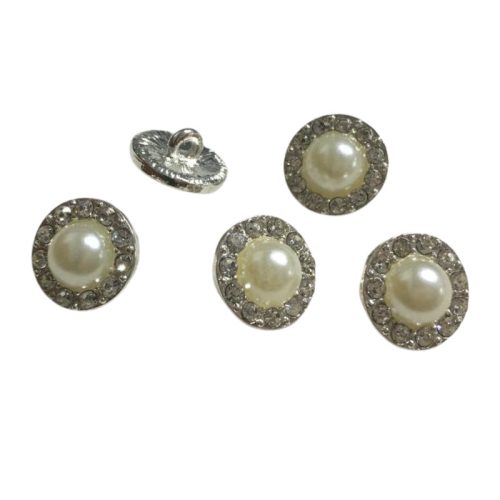 Strasszos gomb 5db/csomag