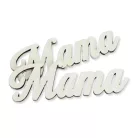Natúr fa - Mama felirat - fehér 10cm 2db/csomag