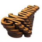 Natúr fa - Mama felirat 10cm 5db/csomag