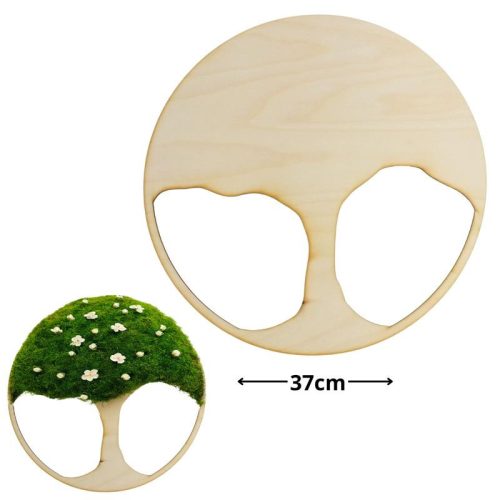 Natúr fa - Dekorálható DIY fa alap 37cm - karcsú fa