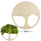 Natúr fa - Dekorálható DIY fa alap 37cm - karcsú fa gyökérzettel