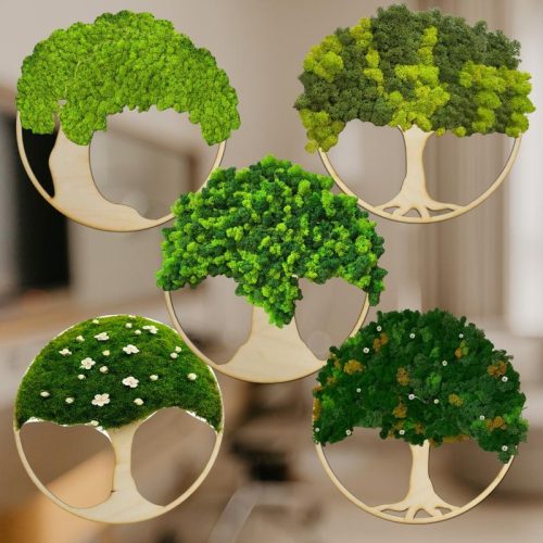 Natúr fa - Dekorálható DIY fa alap 37cm - karcsú fa gyökérzettel