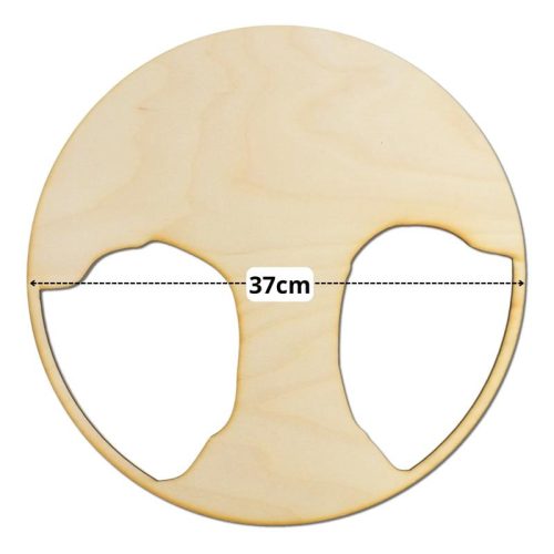 Natúr fa - Dekorálható DIY fa alap 37cm - széles fa